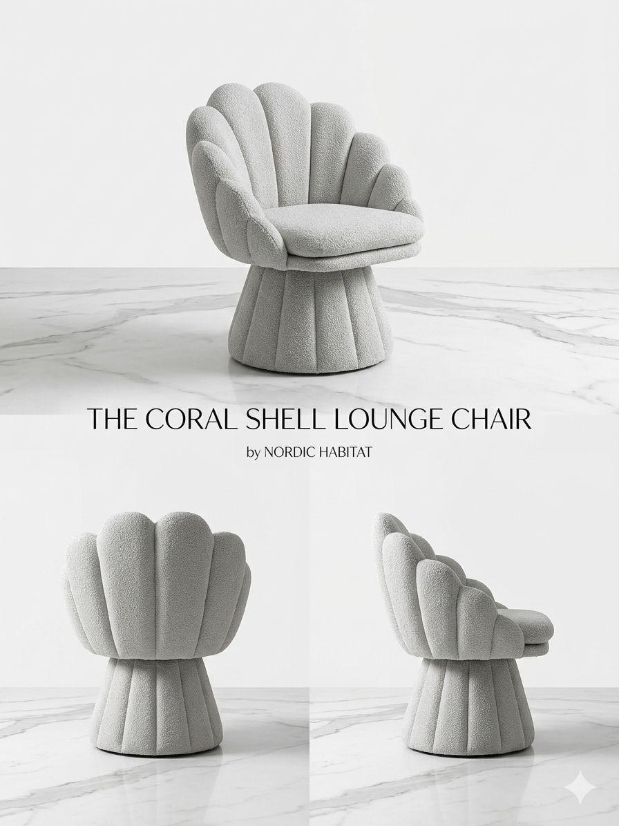 Coral Shell Lounge Chair